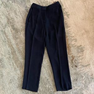 J.Crew navy dress pant/trouser. Straight leg, ankle length. Size 2